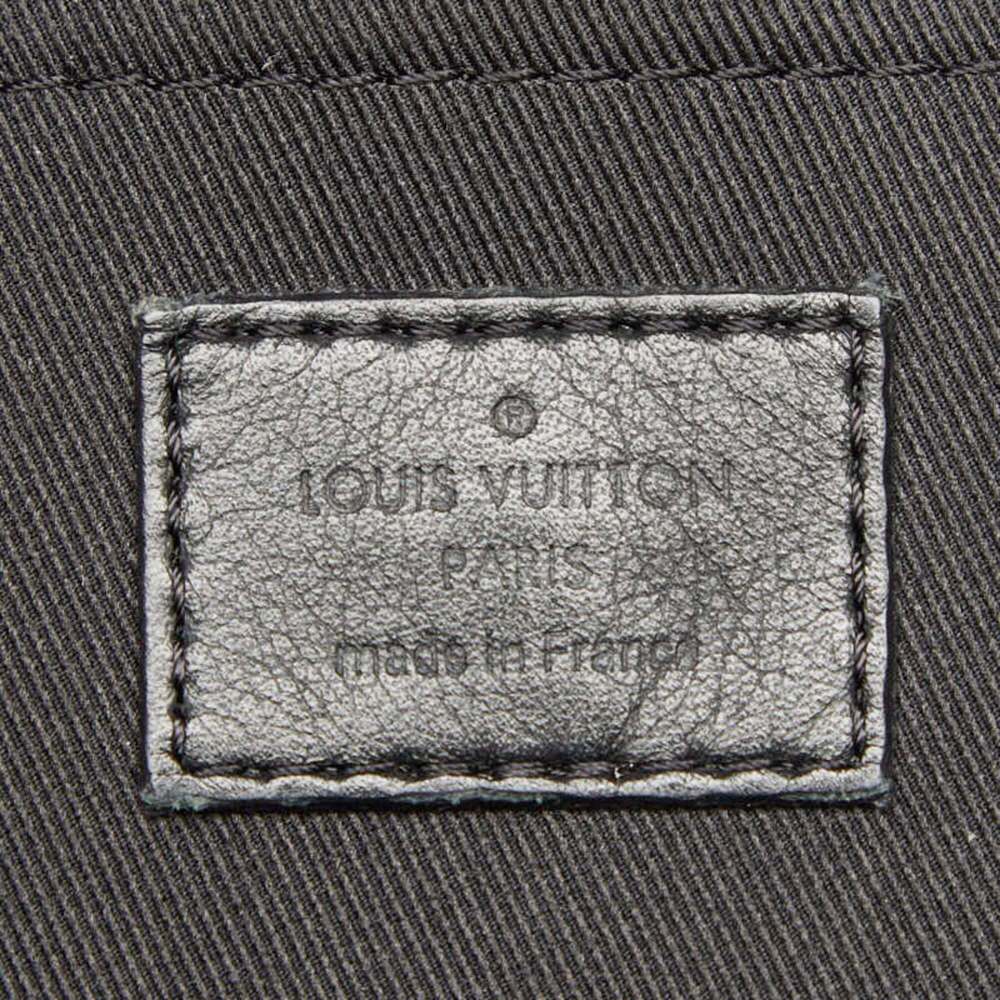 LOUIS VUITTON Black Monogram Leather Backpack - Picture 11 of 12